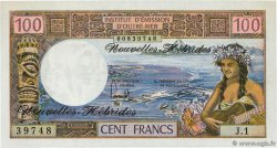 100 Francs NEUE HEBRIDEN  1977 P.18d fST+