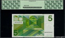 5 Gulden NETHERLANDS  1973 P.095a UNC