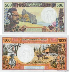 500 et 1000 Francs Lot FRENCH PACIFIC TERRITORIES  2006 P.01f et P.02I UNC-
