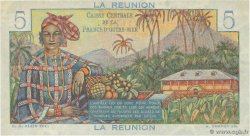 5 Francs Bougainville REUNION INSEL  1946 P.41a fST+