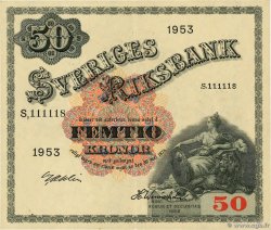 50 Kronor Numéro spécial SUÈDE  1953 P.35af VZ