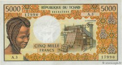 5000 Francs CHAD  1976 P.05b EBC+