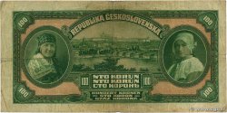 100 Korun CZECHOSLOVAKIA  1920 P.017a F-