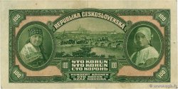 100 Korun CZECHOSLOVAKIA  1920 P.017a VF-