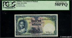 1 Baht THAILAND  1955 P.074a AU