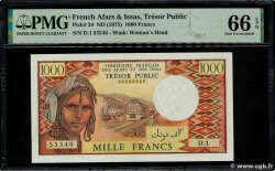 1000 Francs FRENCH AFARS AND ISSAS  1975 P.34