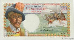 50 Francs Belain d Esnambuc Épreuve AFRIQUE ÉQUATORIALE FRANÇAISE  1946 P.23p