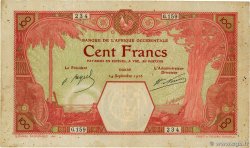 100 Francs DAKAR FRENCH WEST AFRICA Dakar 1926 P.11Bb fSS
