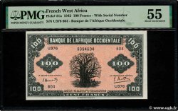 100 Francs FRENCH WEST AFRICA  1942 P.31a AU