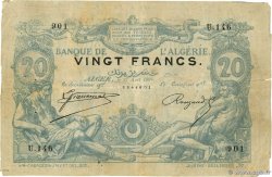 20 Francs Faux ALGÉRIE  1884 P.015x