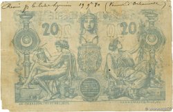 20 Francs Faux ARGELIA  1884 P.015x BC