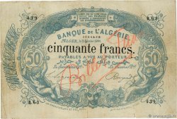 50 Francs Faux ALGERIA  1880 P.017x VF-