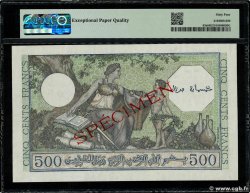500 Francs Spécimen ARGELIA  1943 P.093s SC+