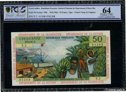 50 Francs FRENCH ANTILLES  1964 P.09b q.FDC