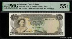 20 Dollars BAHAMAS  1974 P.39a