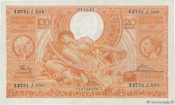100 Francs - 20 Belgas BELGIEN  1944 P.113 fST+
