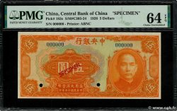 5 Dollars Spécimen CHINA  1926 P.0183s SC+