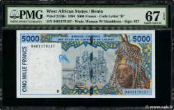 5000 Francs STATI AMERICANI AFRICANI  1994 P.213Bc FDC