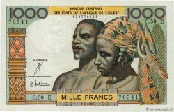 1000 Francs STATI AMERICANI AFRICANI  1965 P.503E q.AU