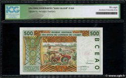 500 Francs Spécimen ESTADOS DEL OESTE AFRICANO  1992 P.610Hbs SC