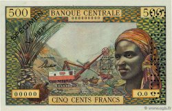 500 Francs Spécimen EQUATORIAL AFRICAN STATES (FRENCH)  1963 P.04cs UNC-