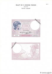 5 Francs Femme Casquée Planche FRANCE  1975 F.04pl UNC