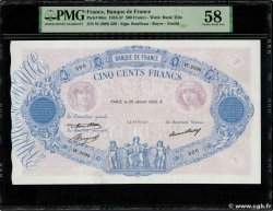 500 Francs BLEU ET ROSE FRANCIA  1933 F.30.36 SC