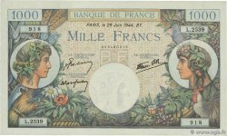 1000 Francs COMMERCE ET INDUSTRIE FRANCIA  1944 F.39.09 SC+