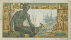 1000 Francs DÉESSE DÉMÉTER FRANCE  1943 F.40.31 TB