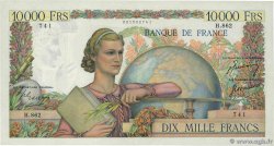 10000 Francs GÉNIE FRANÇAIS FRANKREICH  1950 F.50.36 fVZ