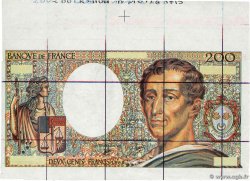 200 Francs MONTESQUIEU Épreuve FRANKREICH  1990 F.70.10a(Ec) VZ