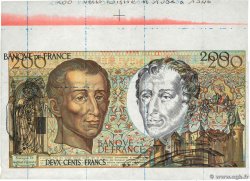 200 Francs MONTESQUIEU Épreuve FRANCE  1990 F.70.10a(Ec) SUP
