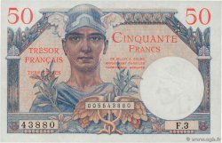 50 Francs TRÉSOR FRANÇAIS FRANCIA  1947 VF.31.03 FDC