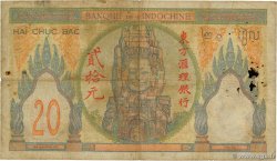 20 Piastres FRENCH INDOCHINA  1931 P.050 F-