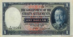 1 Dollar MALAISIE - ÉTABLISSEMENTS DES DÉTROITS  1935 P.16b TTB