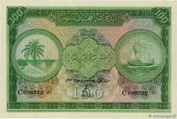 100 Rupees MALDIVES ISLANDS  1960 P.07b UNC