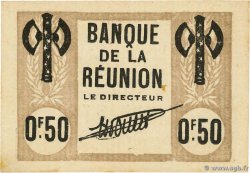 50 Centimes type 1942 Francisque REUNION INSEL  1942 P.30 fST