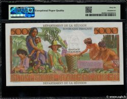 100 NF sur 5000 Francs Schoelcher REUNION ISLAND  1971 P.56b UNC