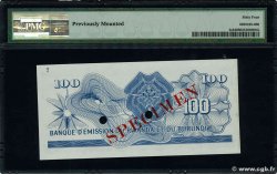 100 Francs Spécimen RWANDA BURUNDI  1960 P.05s fST+