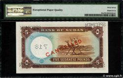 5 Pounds Spécimen SUDAN  1961 P.09bs ST