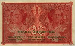 20 Korun CZECHOSLOVAKIA  1919 P.009a VF