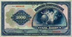 1000 Korun Spécimen CZECHOSLOVAKIA  1932 P.025s XF-
