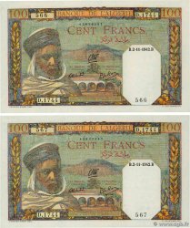 100 Francs Consécutifs ALGÉRIE  1942 P.088