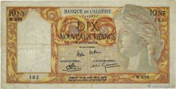 10 Nouveaux Francs ALGERIA  1961 P.119a VF-