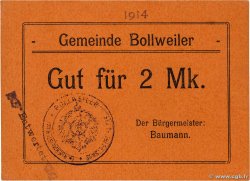 2 Mark DEUTSCHLAND Bollweiler 1914  fST+