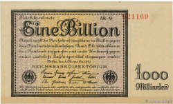 1 Billion Mark DEUTSCHLAND  1923 P.134 fST+