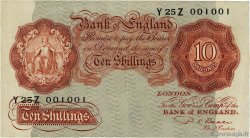 10 Shillings Numéro spécial ENGLAND  1950 P.368b SS