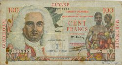 1 NF sur 100 Francs La Bourdonnais FRENCH ANTILLES  1960 P.01a BC