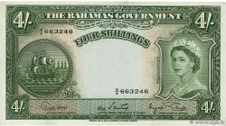 4 Shillings BAHAMAS  1963 P.13d XF