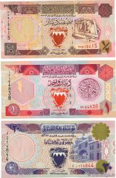 1/2, 1 et 20 Dinars  Lot BAHRÉIN  1986 P.12, P.13, et P.16 SC